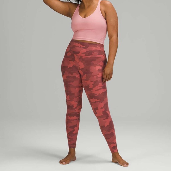 Align Pink Camo Leggings Lululemon heritage 365 Camo Brier Rose 28” - Picture 1 of 5